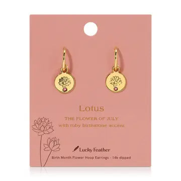 Birth Month Flower Earrings