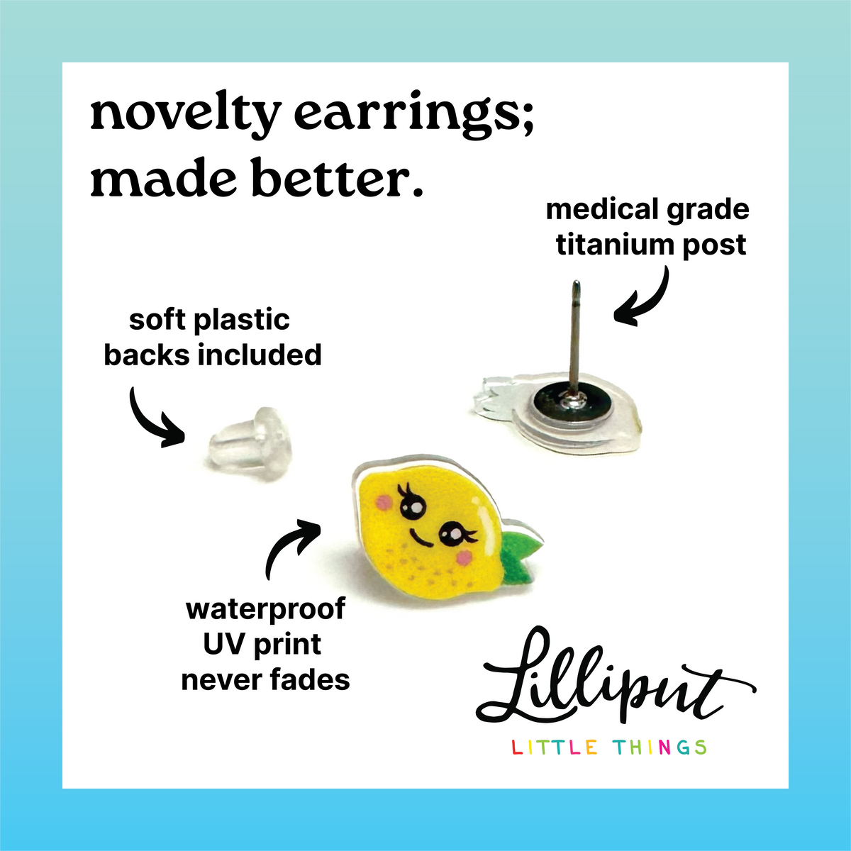 Retro Treat Bucket Earrings - Pumpkin // Halloween Earrings