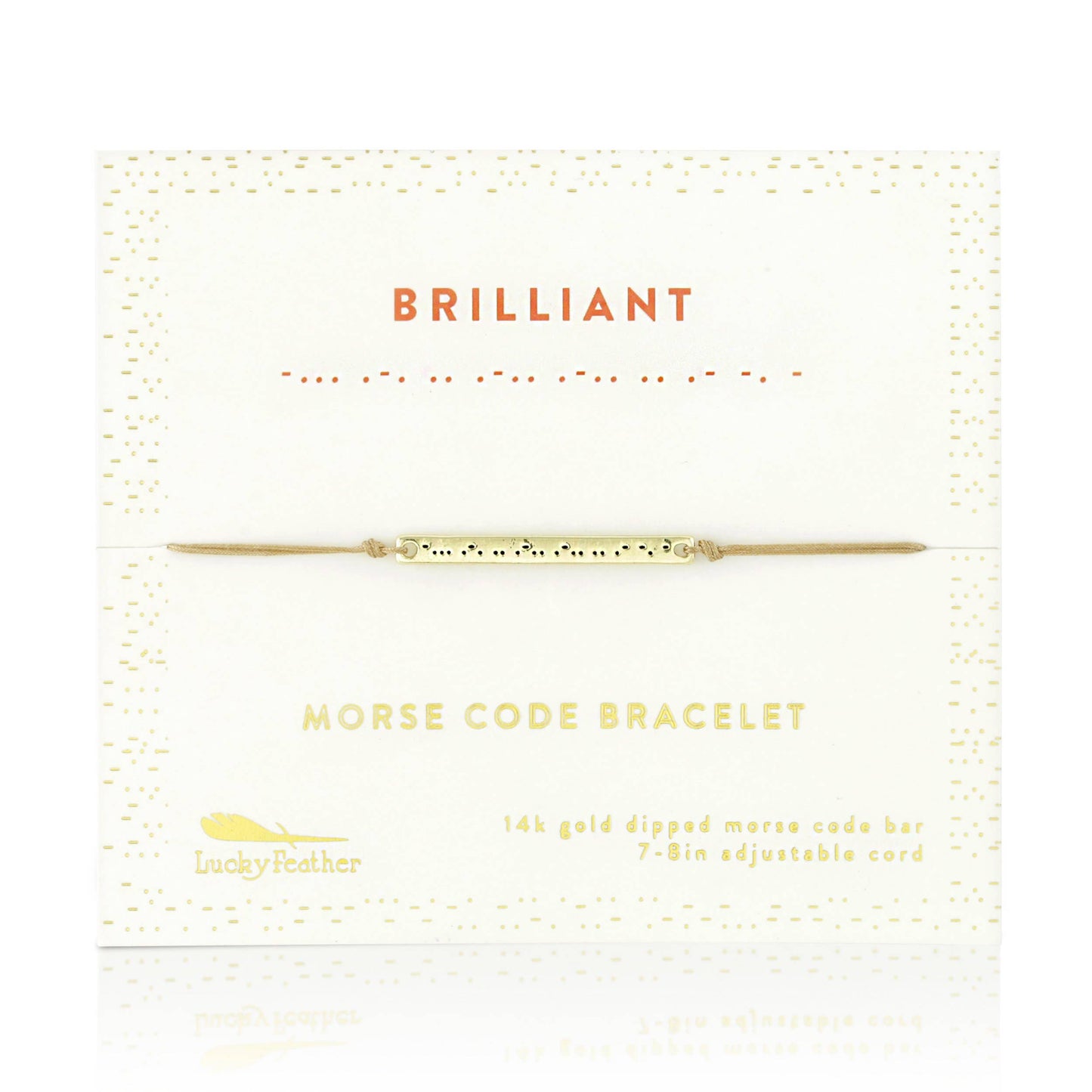 Morse Code Bar Bracelet - BRILLIANT