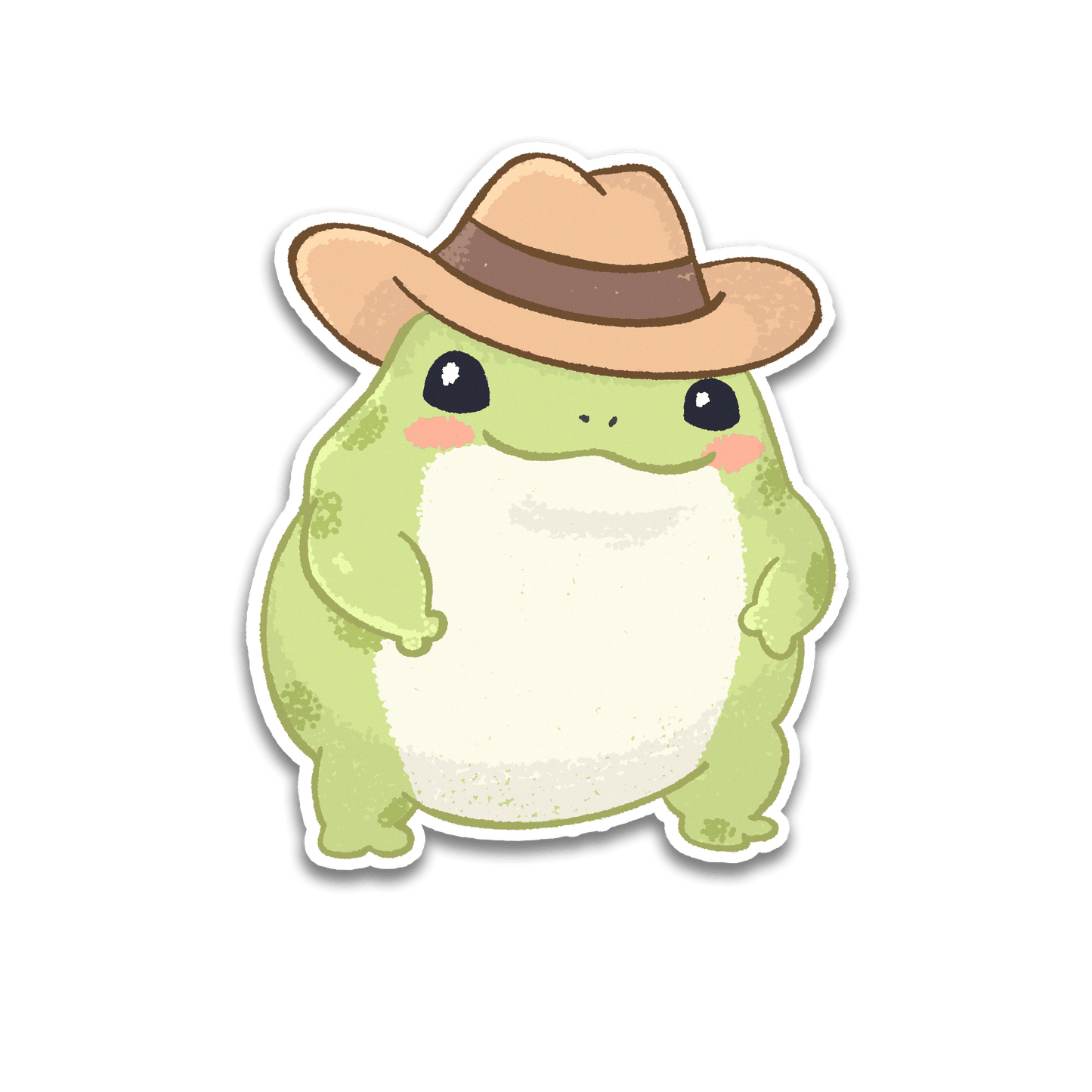 Cowboy Frog Sticker