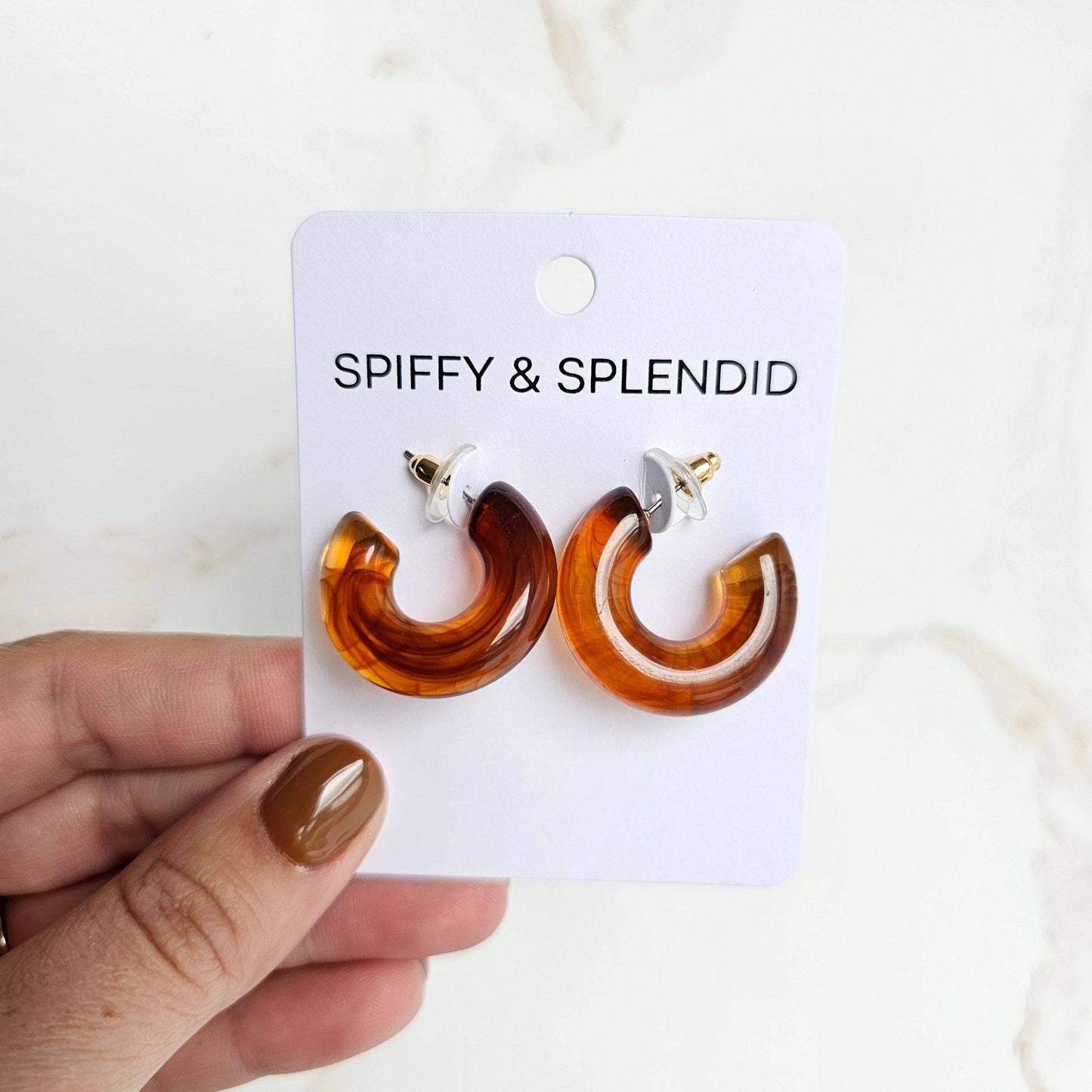 Chloe Hoops - Amber // Jewelry, Earrings, Fall