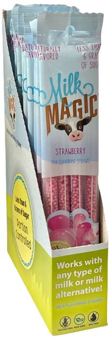 Milk Magic Straws Strawberry, 4pc