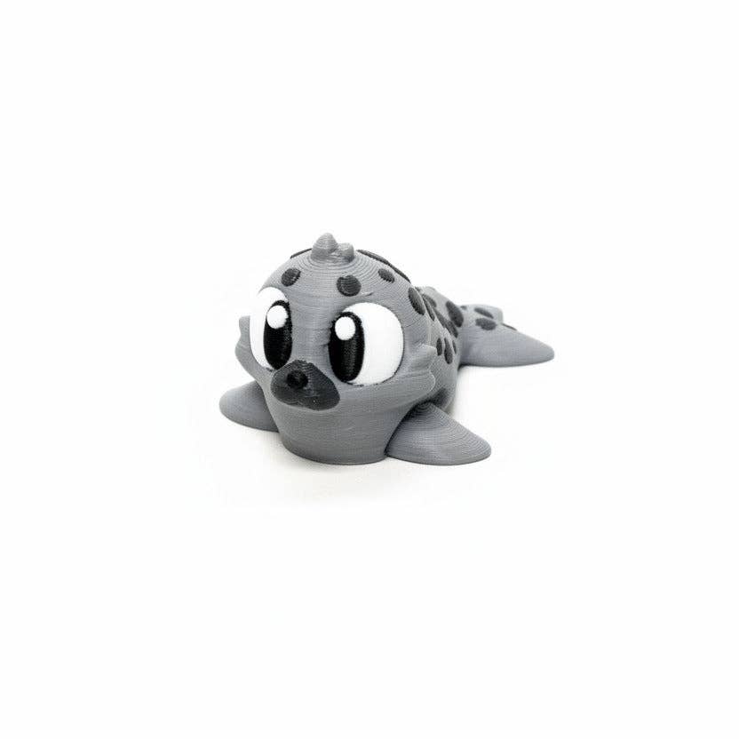 Seal (Spots) • Mini 3D Printed Articulated Animal • Flexi Animals • Pocket Pets • Pocket Pals • Desk Pets