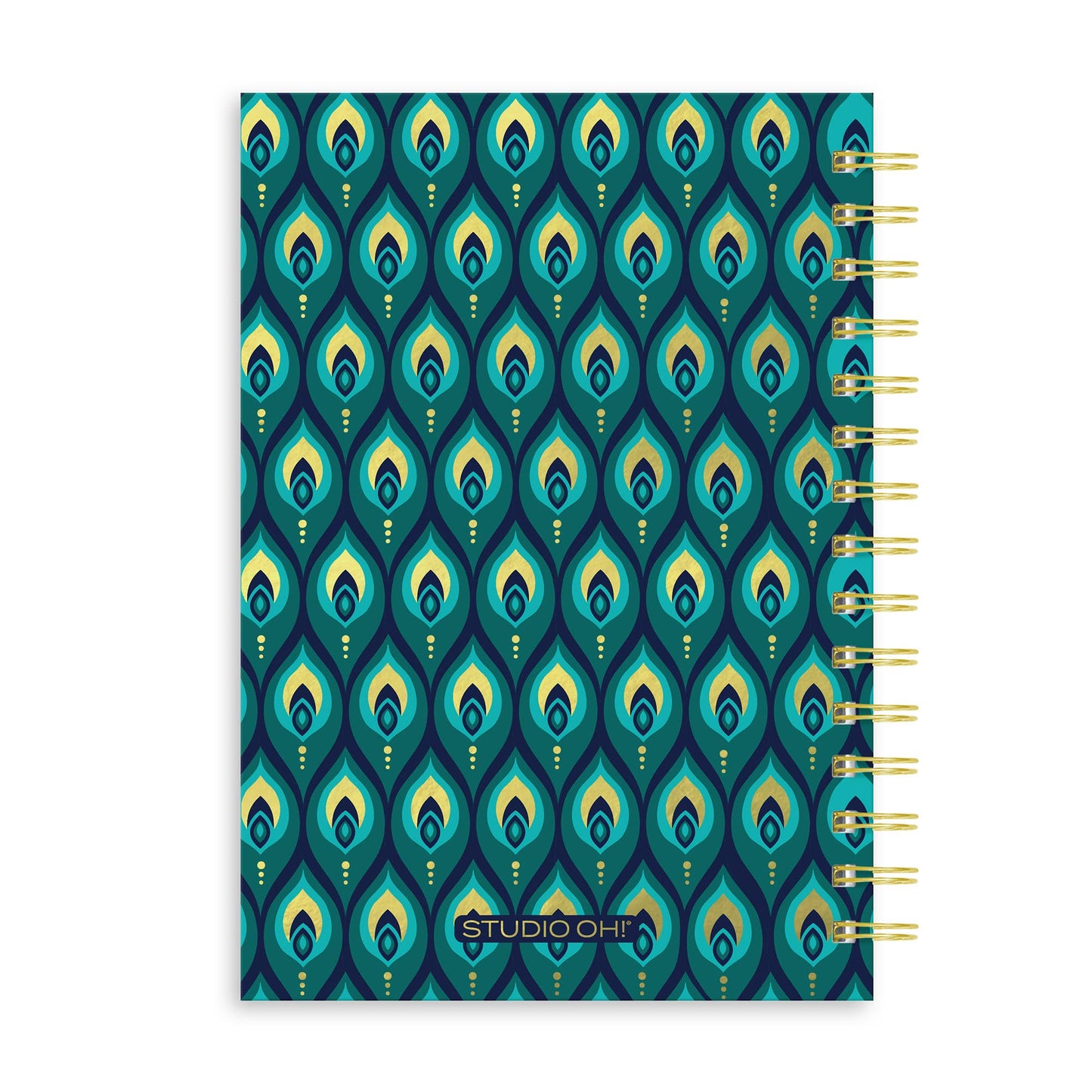 Cascading Plumes Oliver Notebook with Pen Pocket