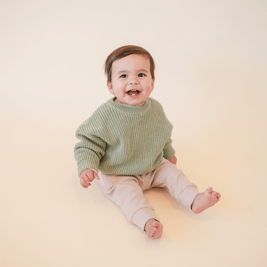 Chunky Knit Oversized Sweater | Sage