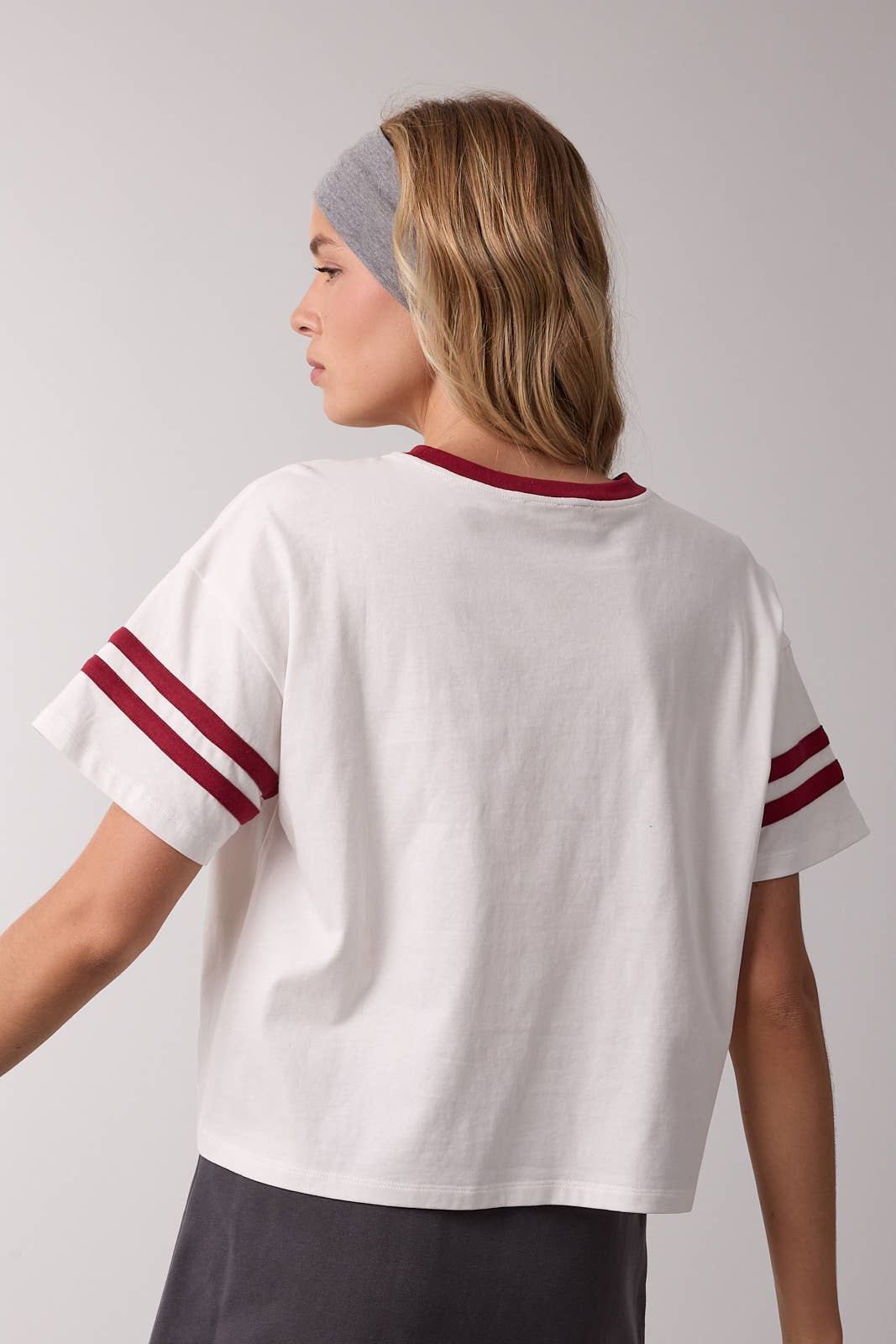 'GAME DAY' CONTRAST KNIT TOP / WL25-11566