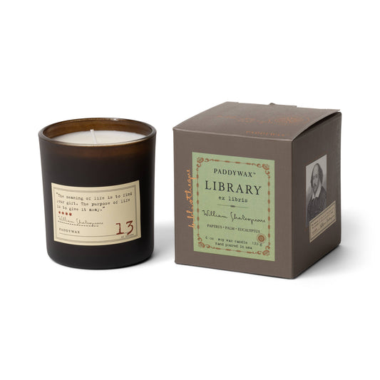 Library 6 oz Boxed Glass - William Shakespeare