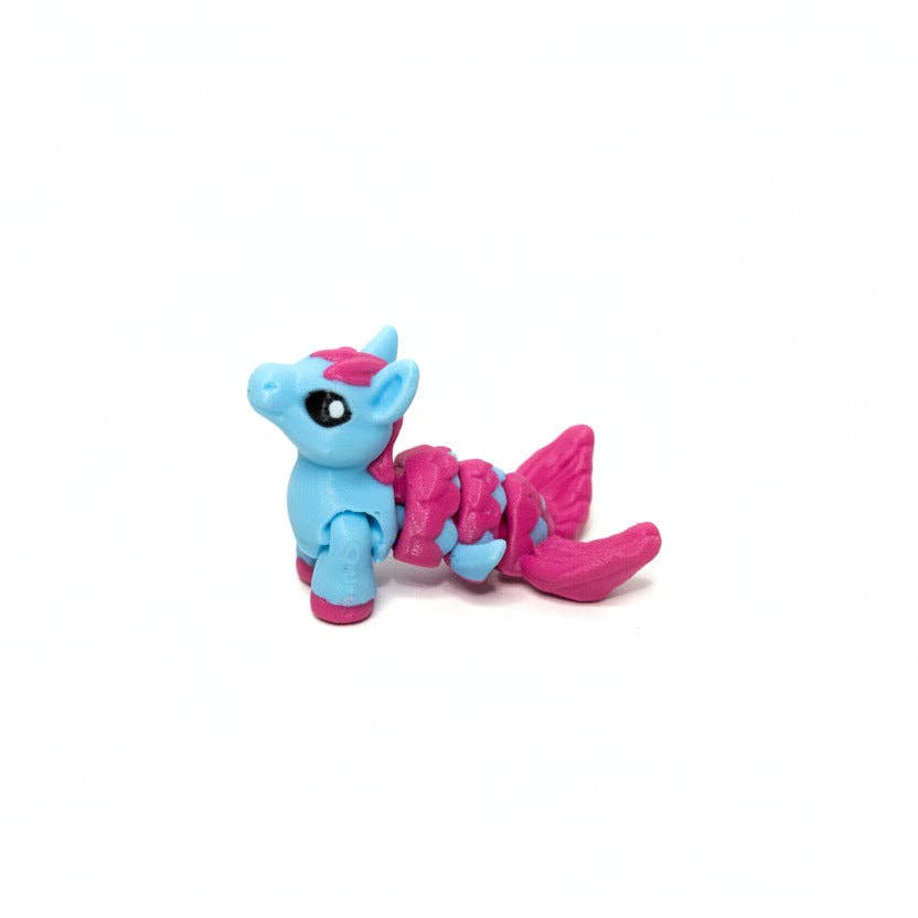 Hippo Mermaid • Mini 3D Printed Articulated Animal • Flexi Animals • Pocket Pets • Pocket Pals • Desk Pets*
