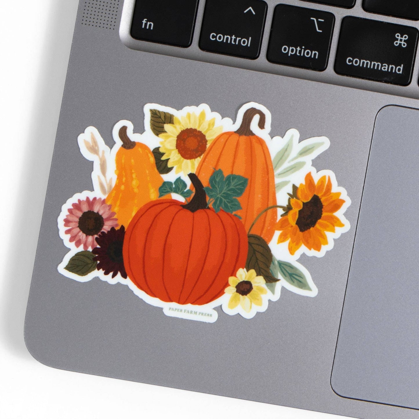 Pumpkin Floral Fall Decal Sticker