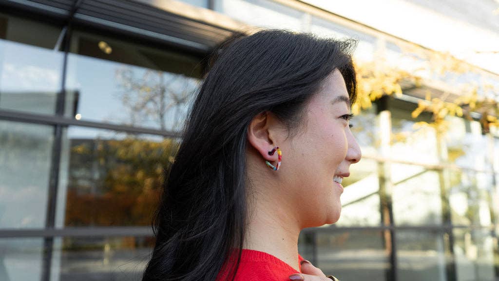 Mini Heart Hoops - Fiesta // Valentine's Day Earrings