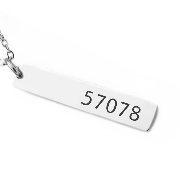 Zip Code Necklace - Support Local City State (Copy)