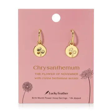 Birth Month Flower Earrings