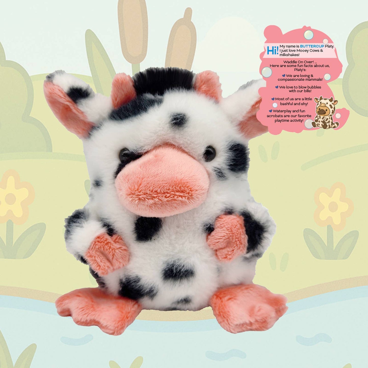 BHTB 12pc Platypus Plushee Collection 6 Assorted Styles