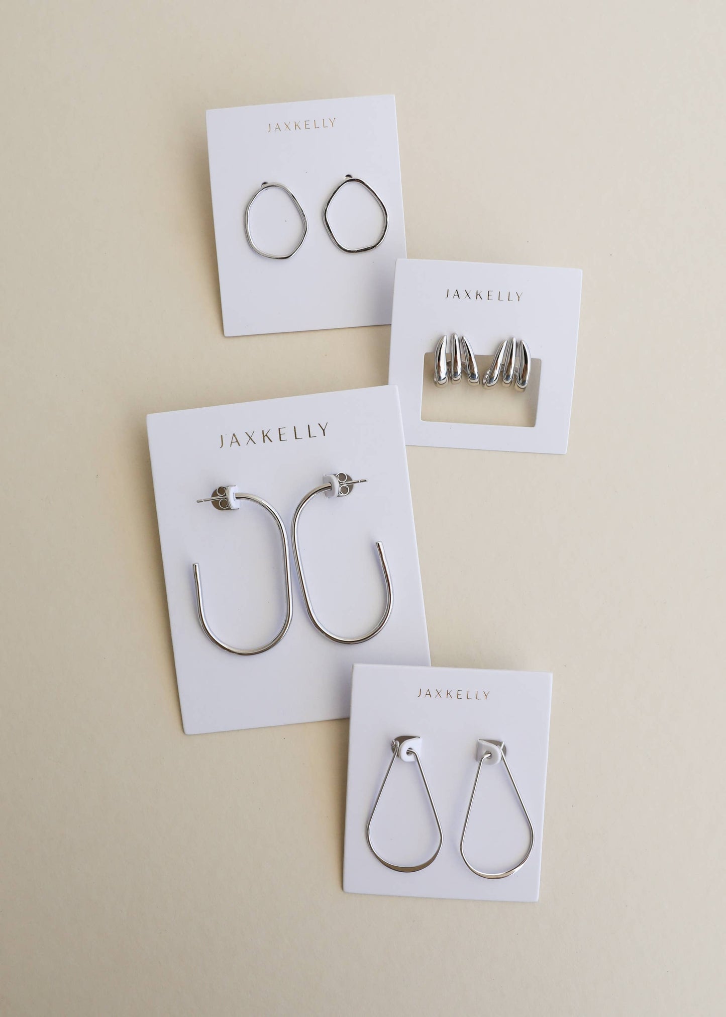 Silver Large Open Hoop