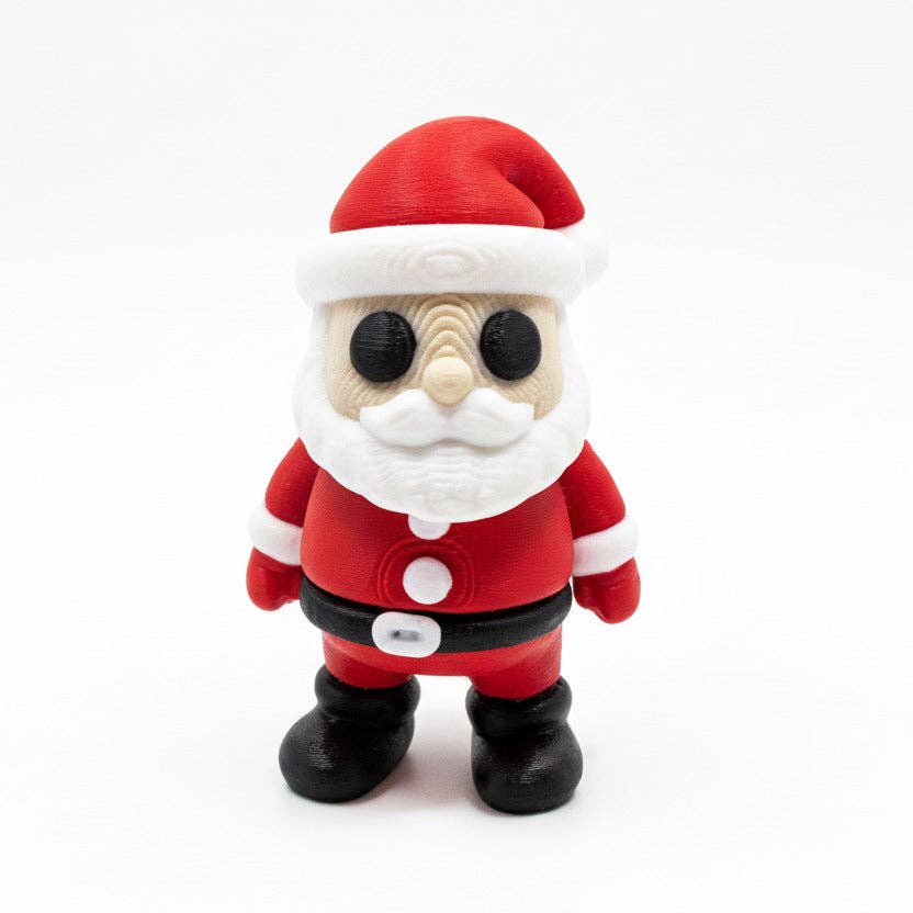 Santa Claus • Mini 3D Printed Articulated Animal • Flexi Animals • Christmas • Pocket Pets • Pocket Pals • Desk Pets [2025]
