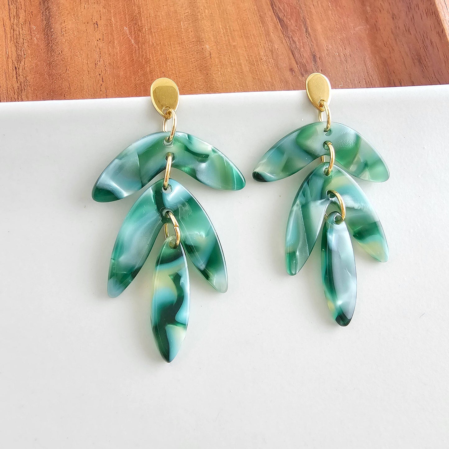 Mini Kailani Earrings - Palm Lustre // Resort Summer Jewelry