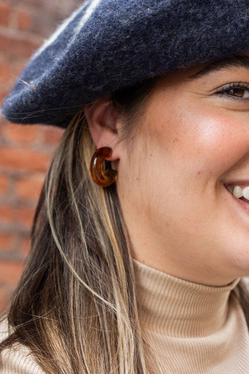 Chloe Hoops - Amber // Jewelry, Earrings, Fall