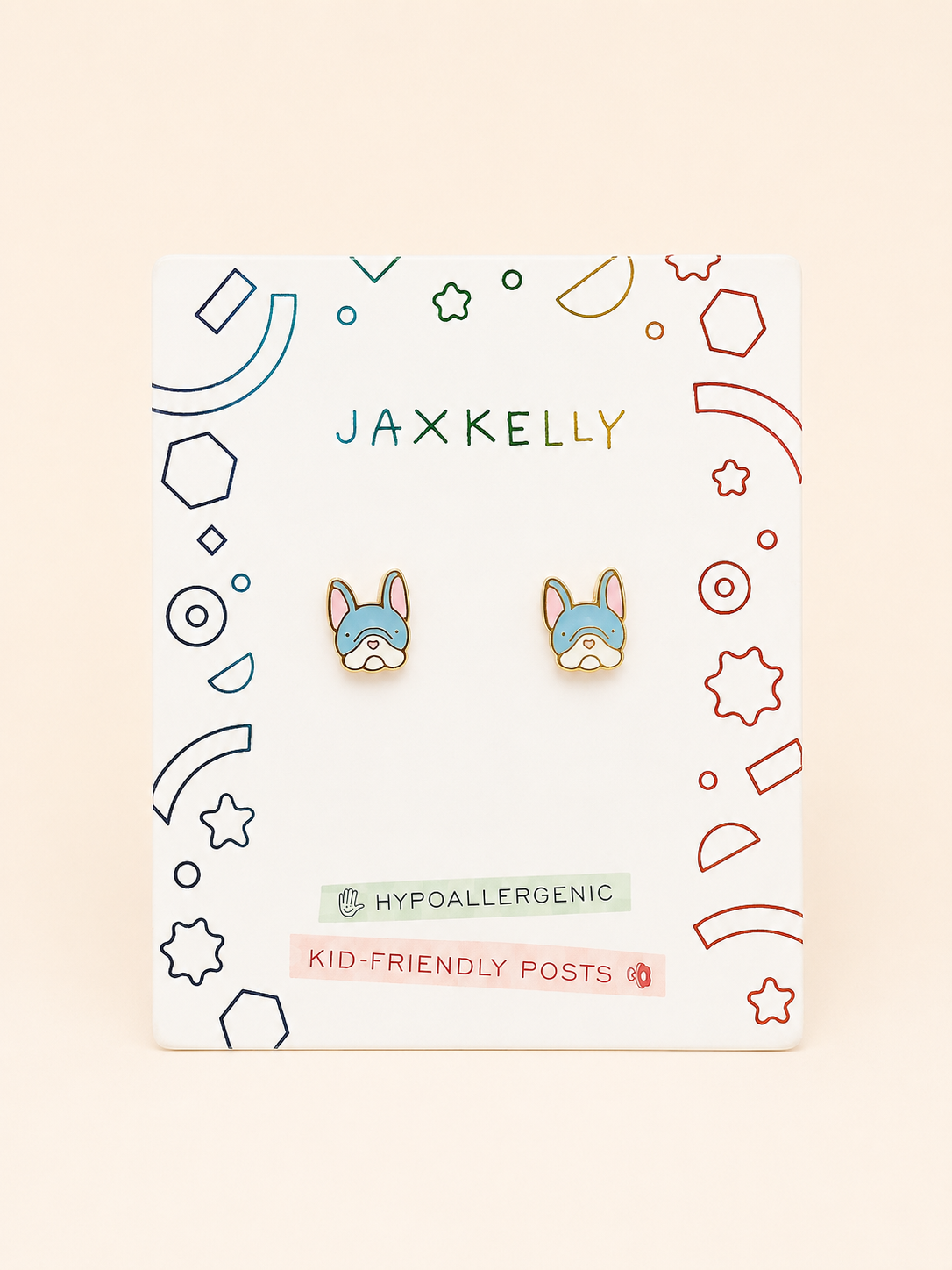 Fenchie Enamel Flat Back Kids Earrings