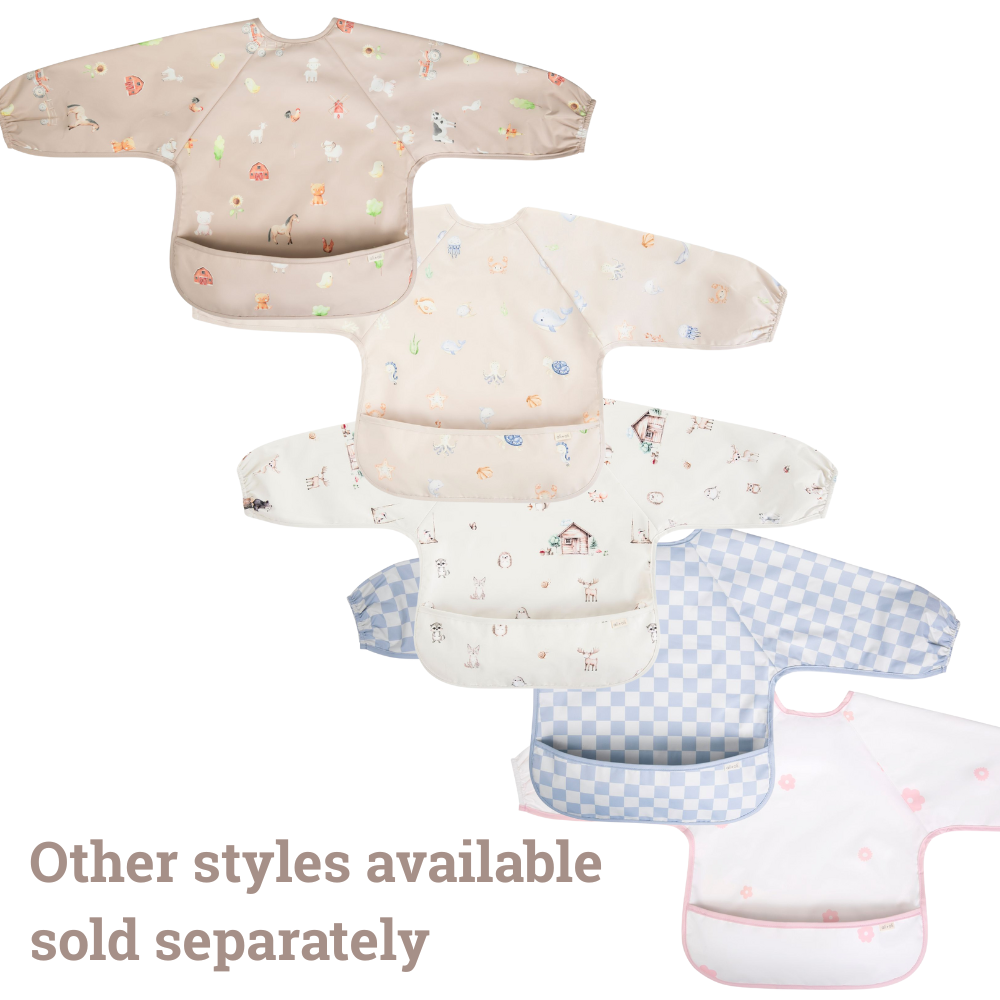 Smock Bib for Baby & Toddler Long Sleeve (Woodlands)