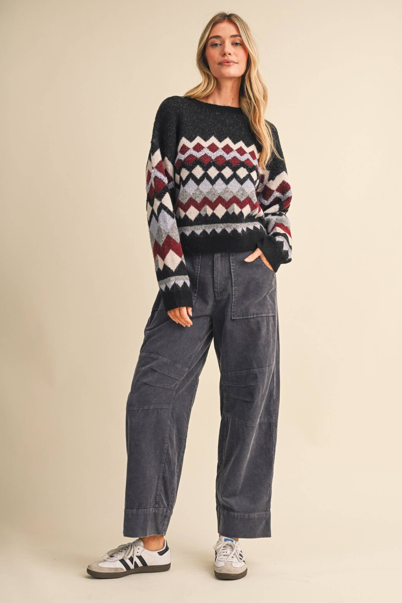 CORDUROY STRAIGHT LEG UTILITY PANTS MP5158