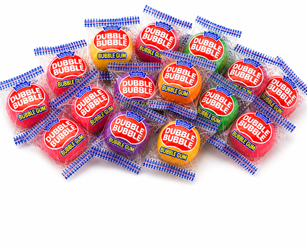 Dubble Bubble Wrapped Gumballs – Individually Wrapped Bulk Bubble Gum
