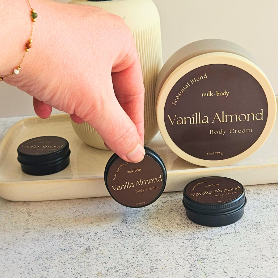 Vanilla Almond Mini Goat Milk + Tallow Body Cream