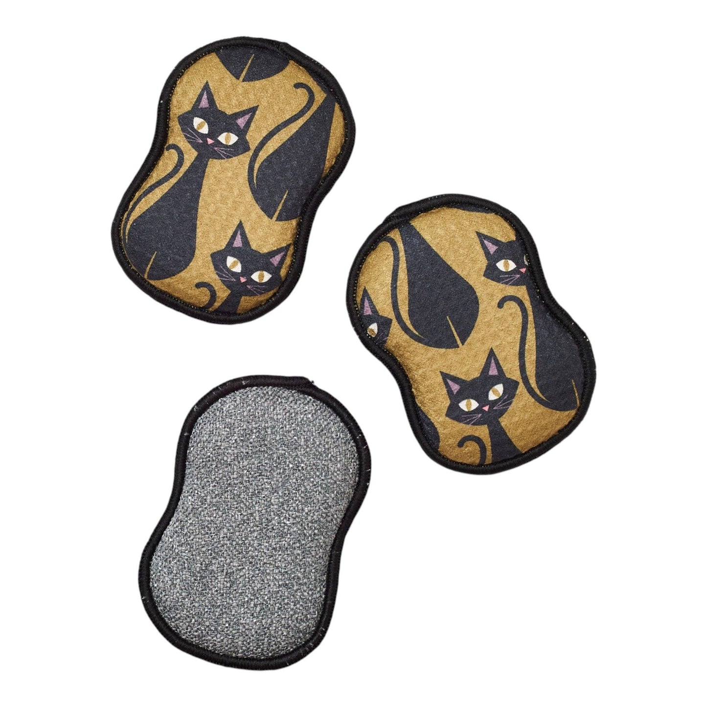 RE:usable Sponges (Set of 3) - Heather Jacobs Black Cat