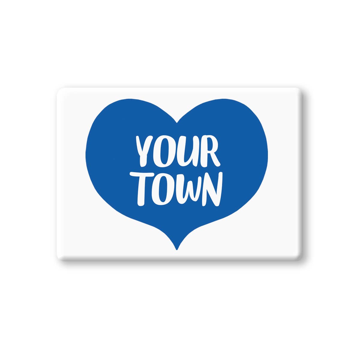 Personalized City Magnet - Big Heart