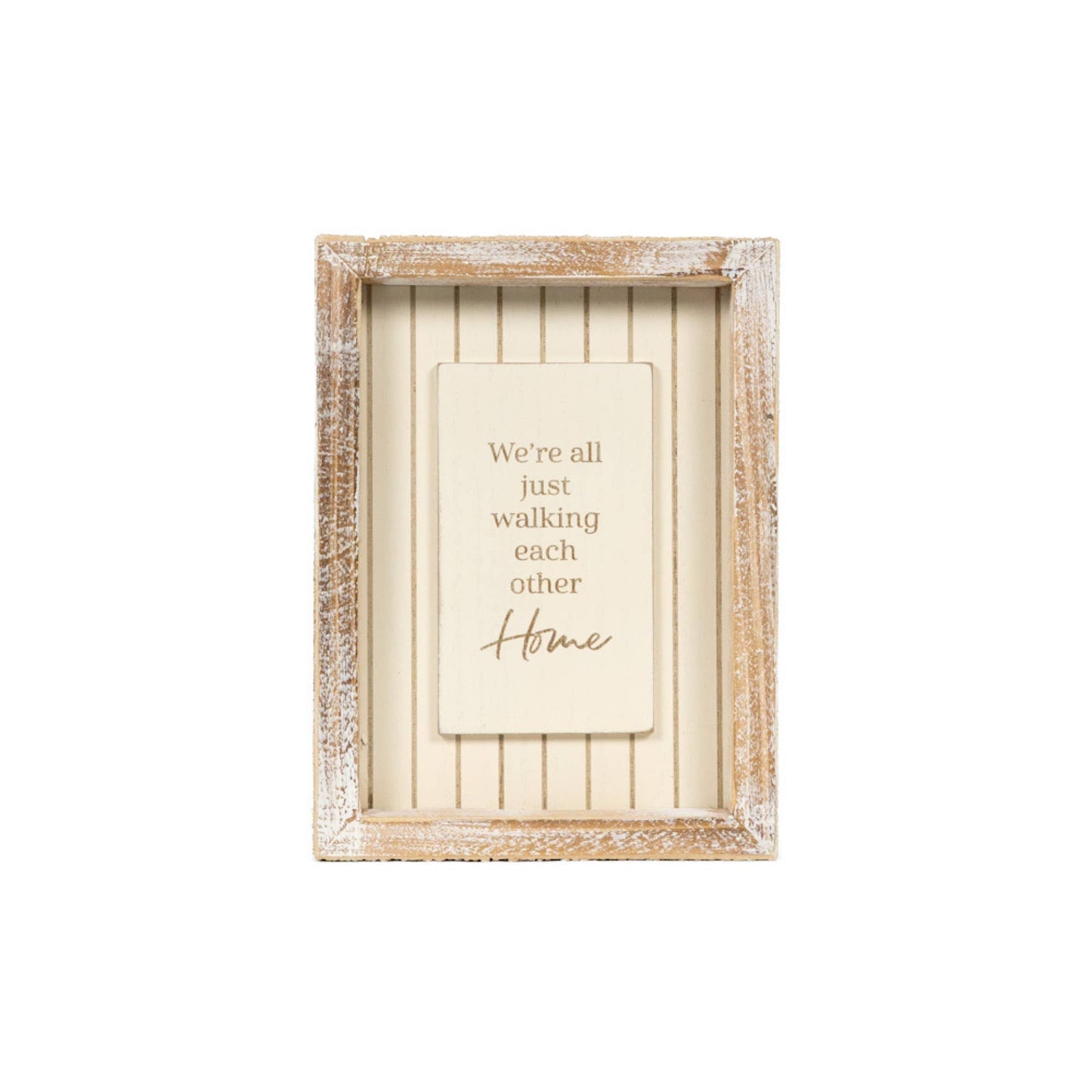 11019 - 5x7 wood frame sign (HOME) Sympathy Gift