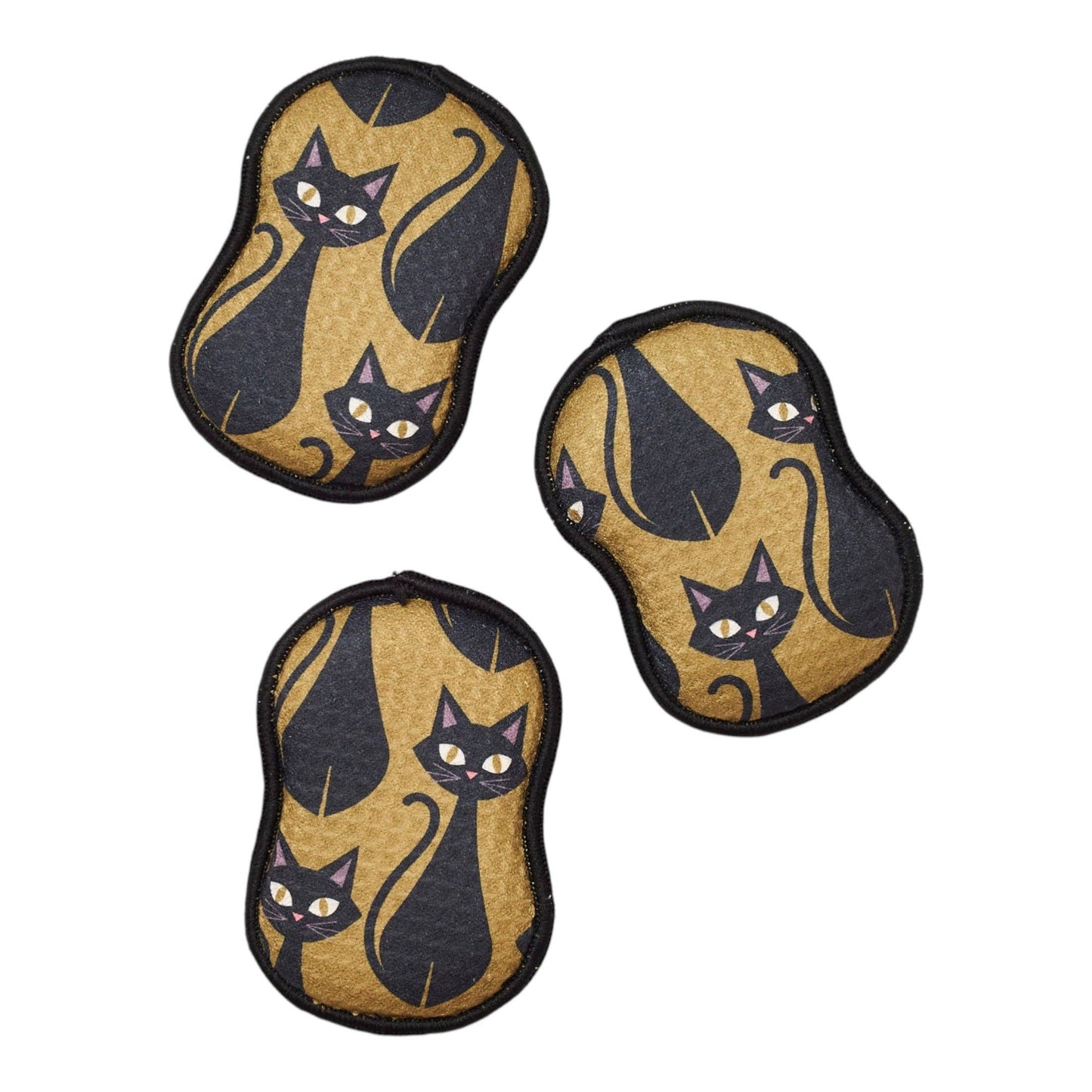 RE:usable Sponges (Set of 3) - Heather Jacobs Black Cat