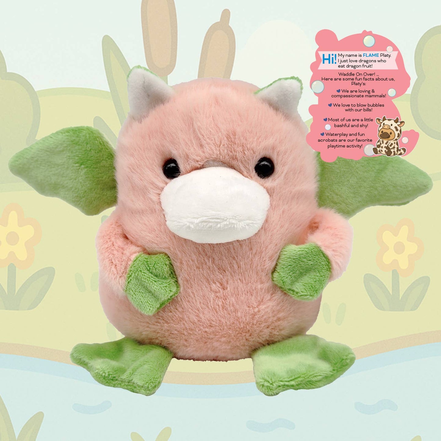 BHTB 12pc Platypus Plushee Collection 6 Assorted Styles