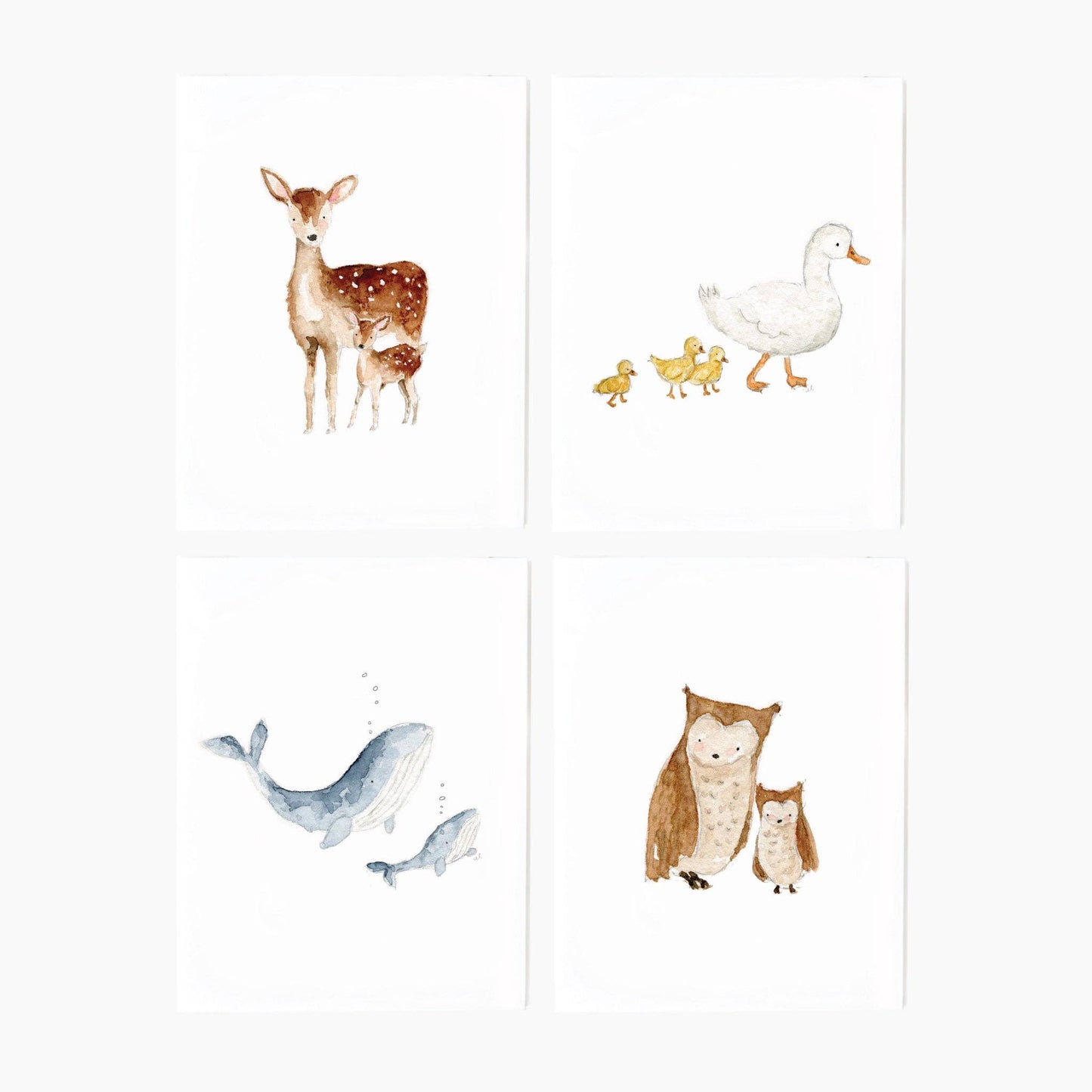 Mama + baby notecard set