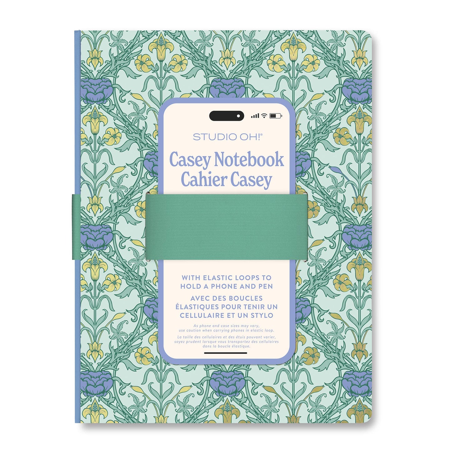 Victoriana Casey Notebook with Phone Loop