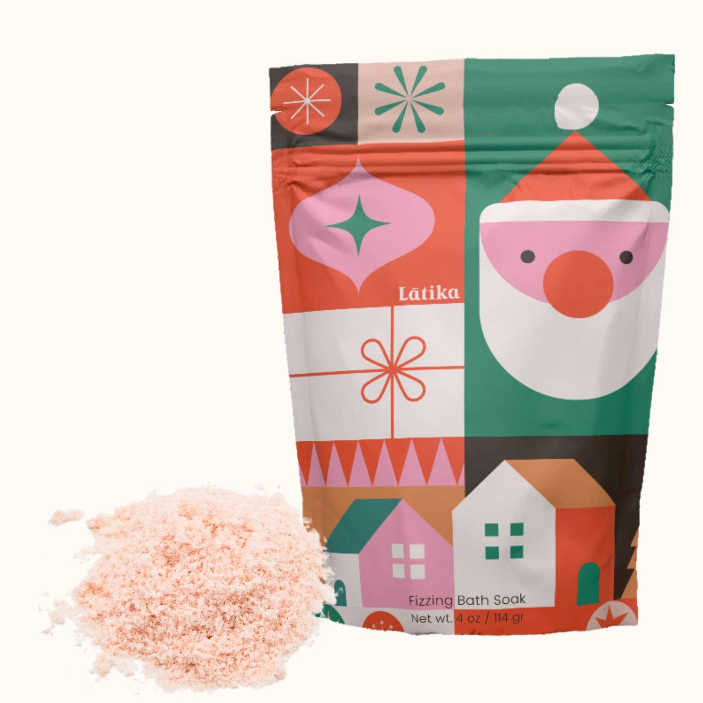 Geometric Santa Fizzing Bath Soak