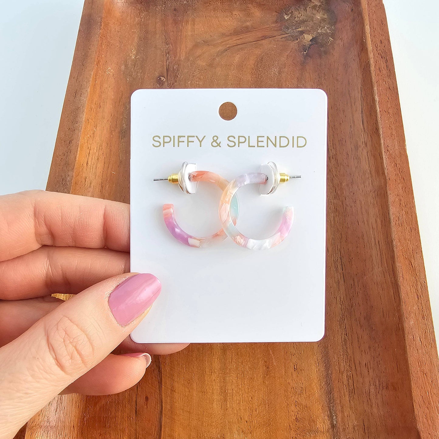 Cam Mini Hoops - Afterglow // Summer Spring Jewelry Earrings