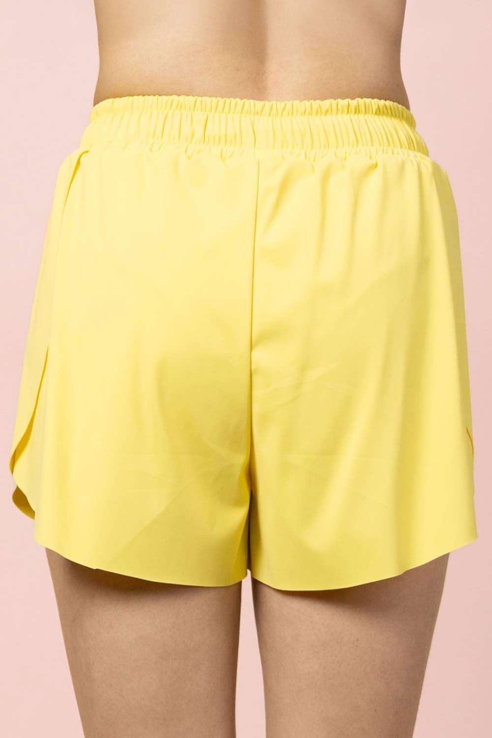Side Overlap Activewear Shorts W/ Shorts Lining