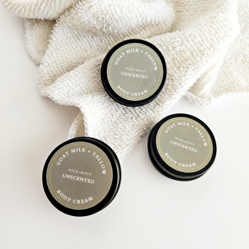Mini Goat Milk + Tallow Body Cream | Unscented