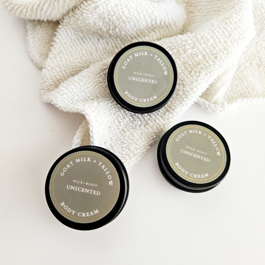Mini Goat Milk + Tallow Body Cream | Unscented
