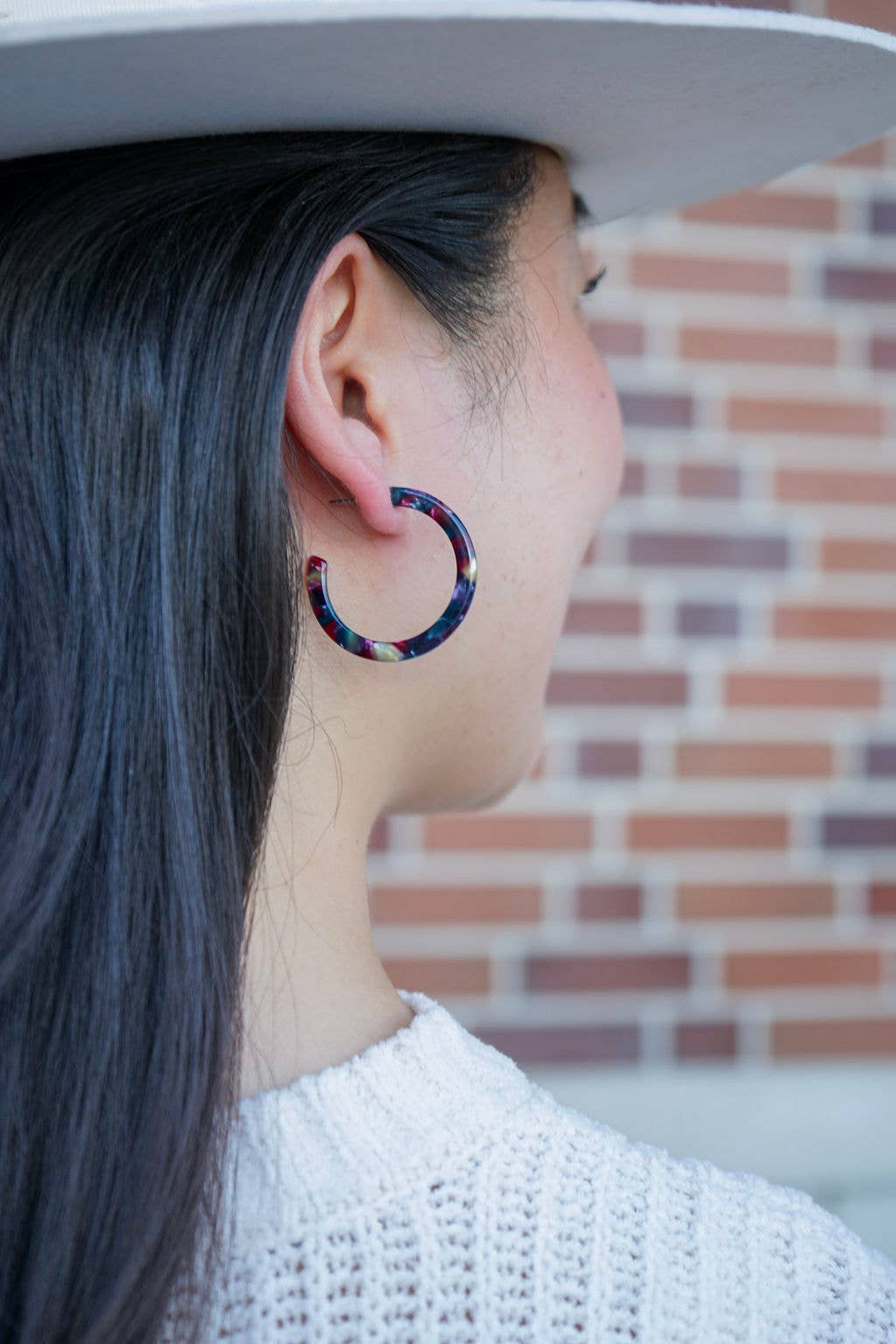 Camy Hoops - Jeweled Twilight // Jewelry, Earrings, Fall