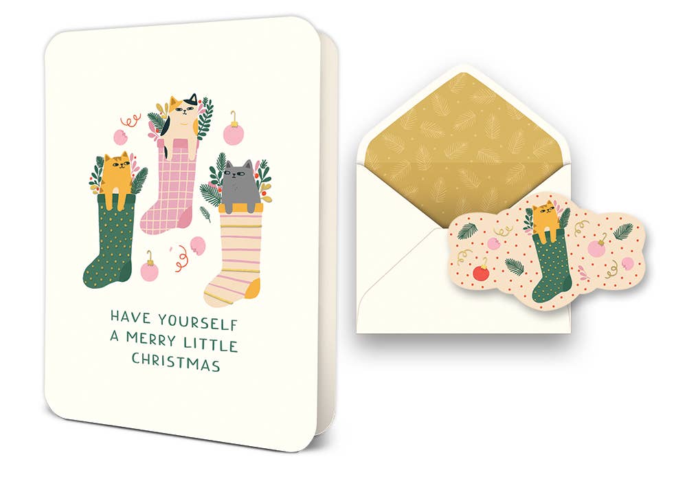 Merry Little Christmas Deluxe Greeting Card