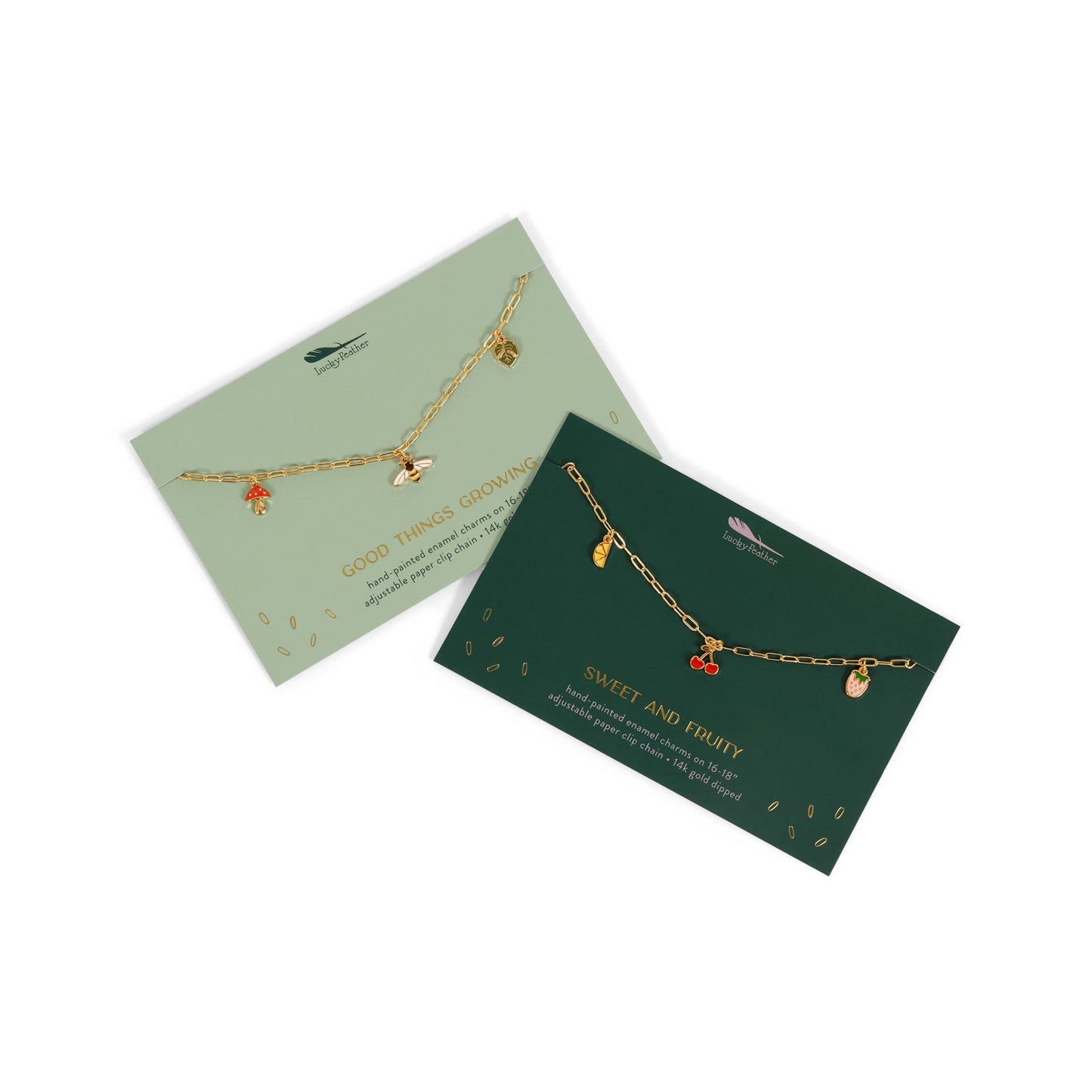 Enamel Treasure Necklace - Love