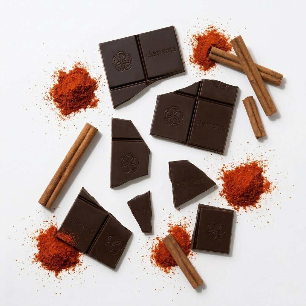 Spicy Cayenne Cinnamon Dark Chocolate | Vegan Organic