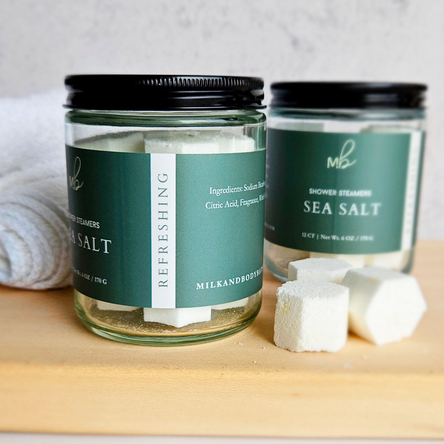 12ct Mini Shower Steamer Jars | Aromatherapy