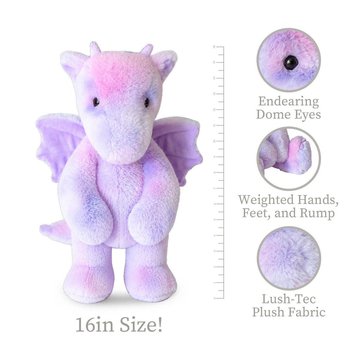 Dottie Tie Dye Dragon- 16”