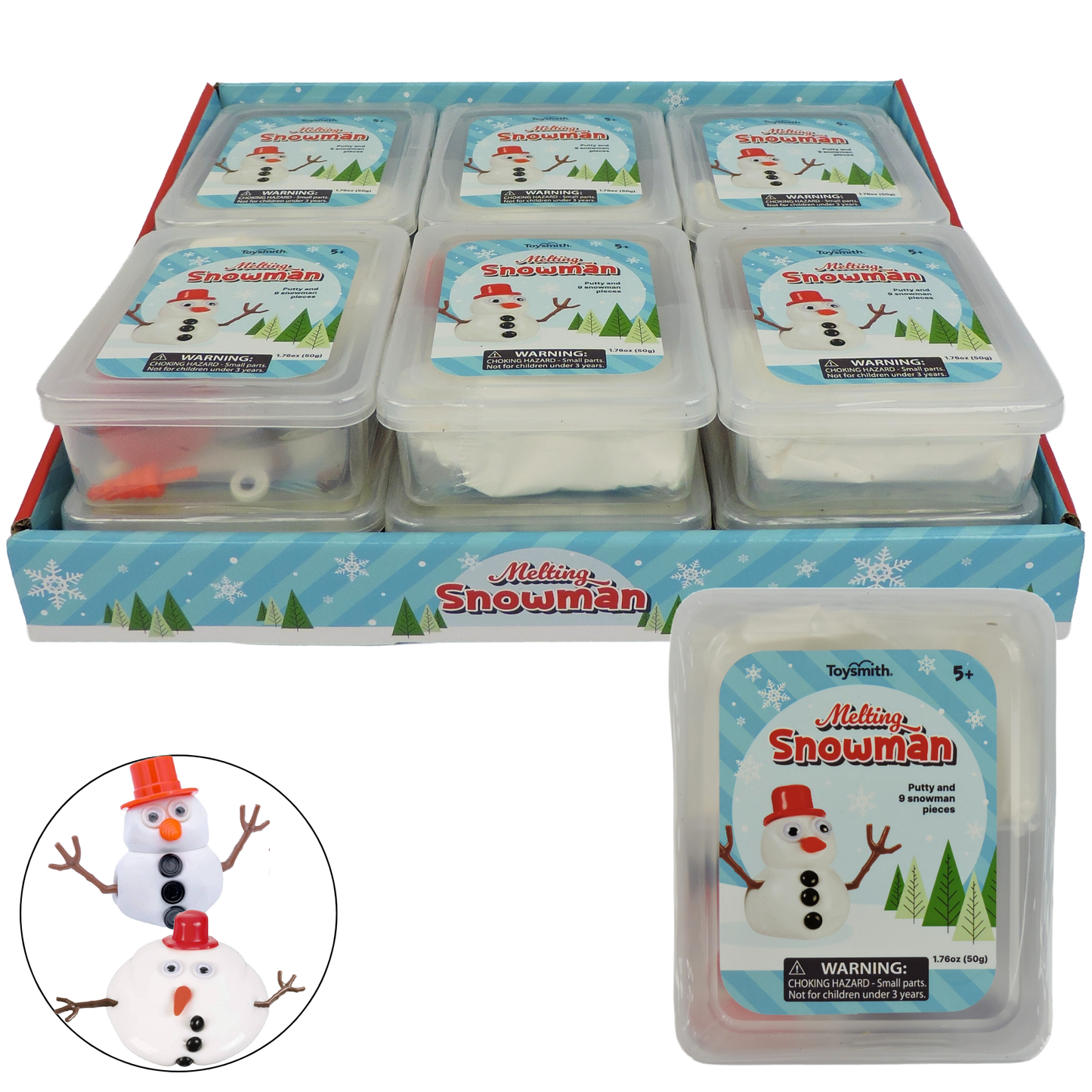 Melting Snowman Putty/Slime, Christmas, holiday