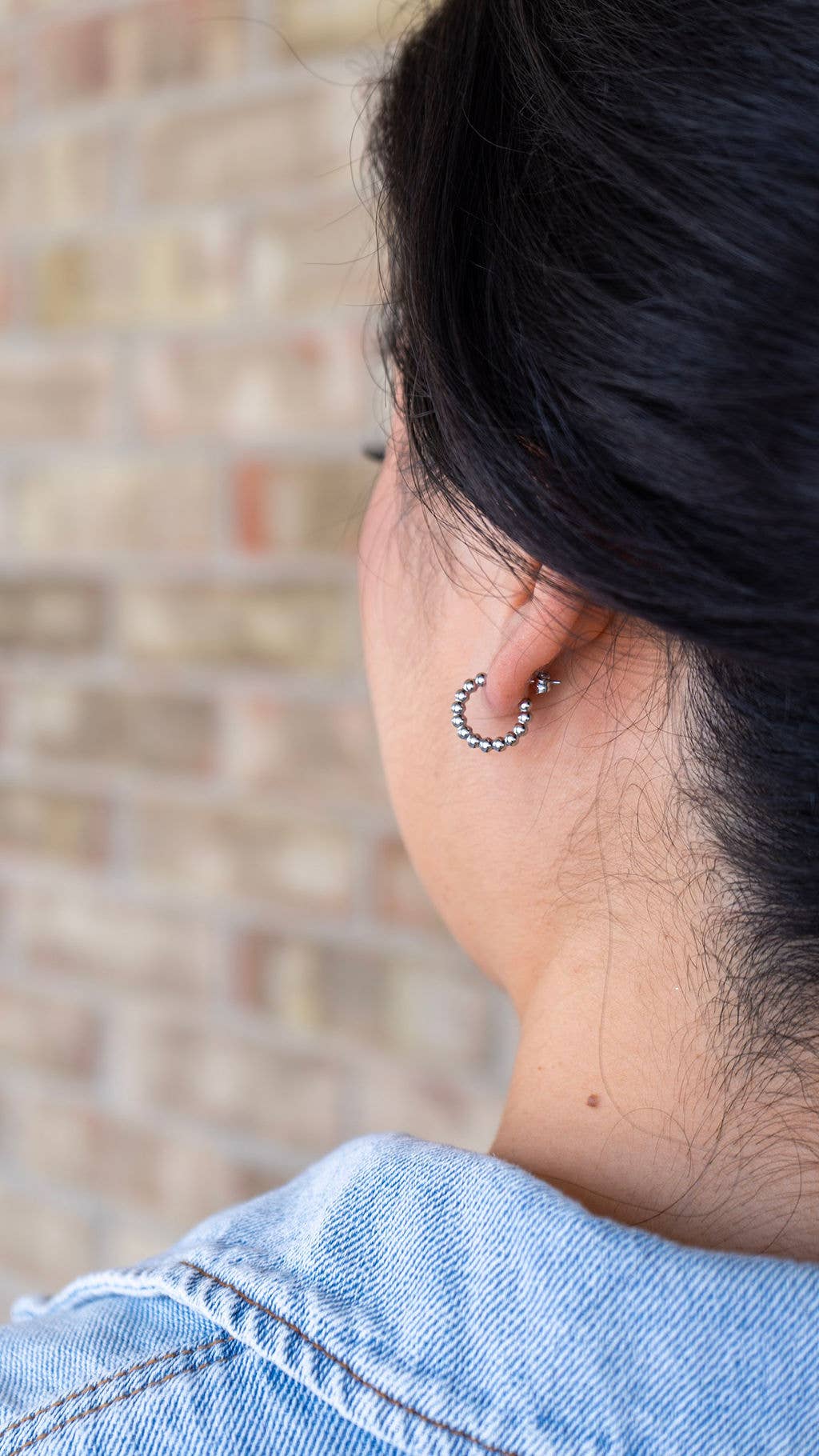 Luxe Bridget Hoops - Silver // Earrings, Jewelry, Waterproof