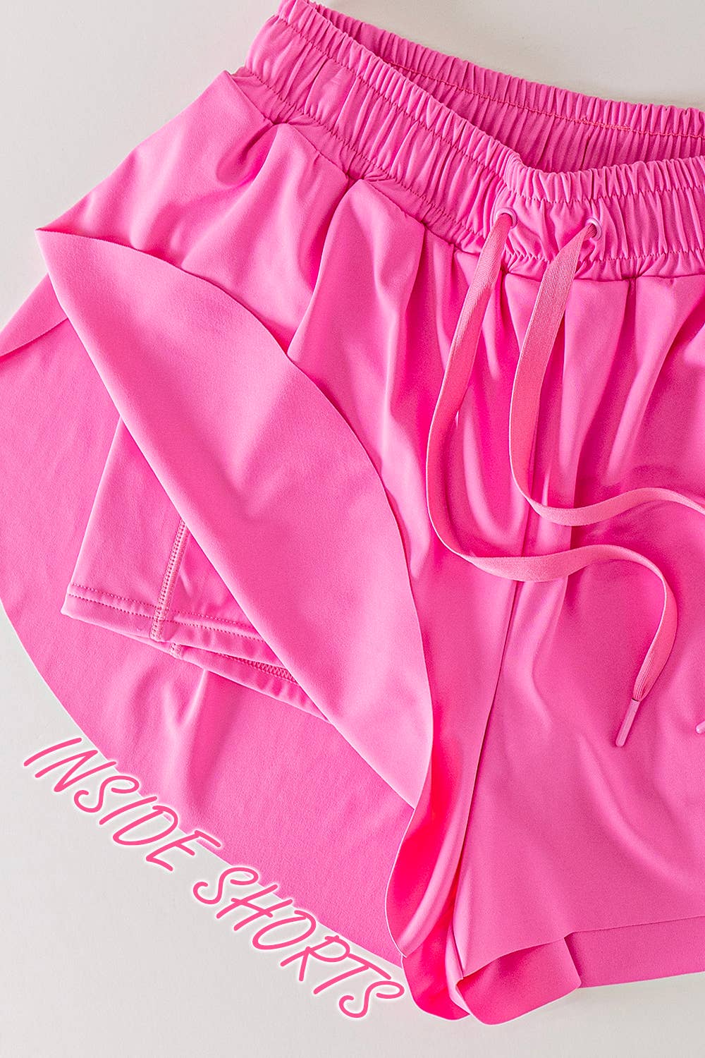 Side Overlap Activewear Shorts W/ Shorts Lining