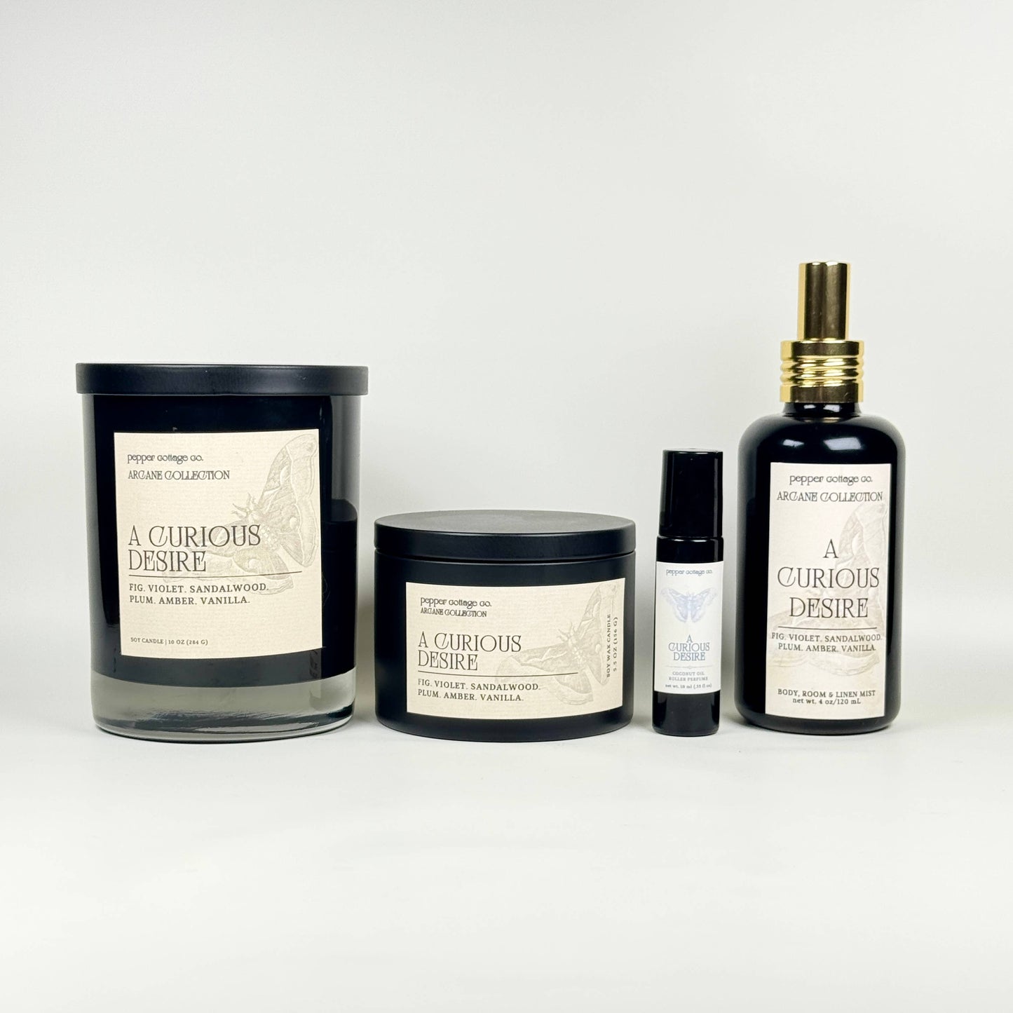 A Curious Desire 5.5 oz Soy Candle -Fig, Violet, Plum, Amber