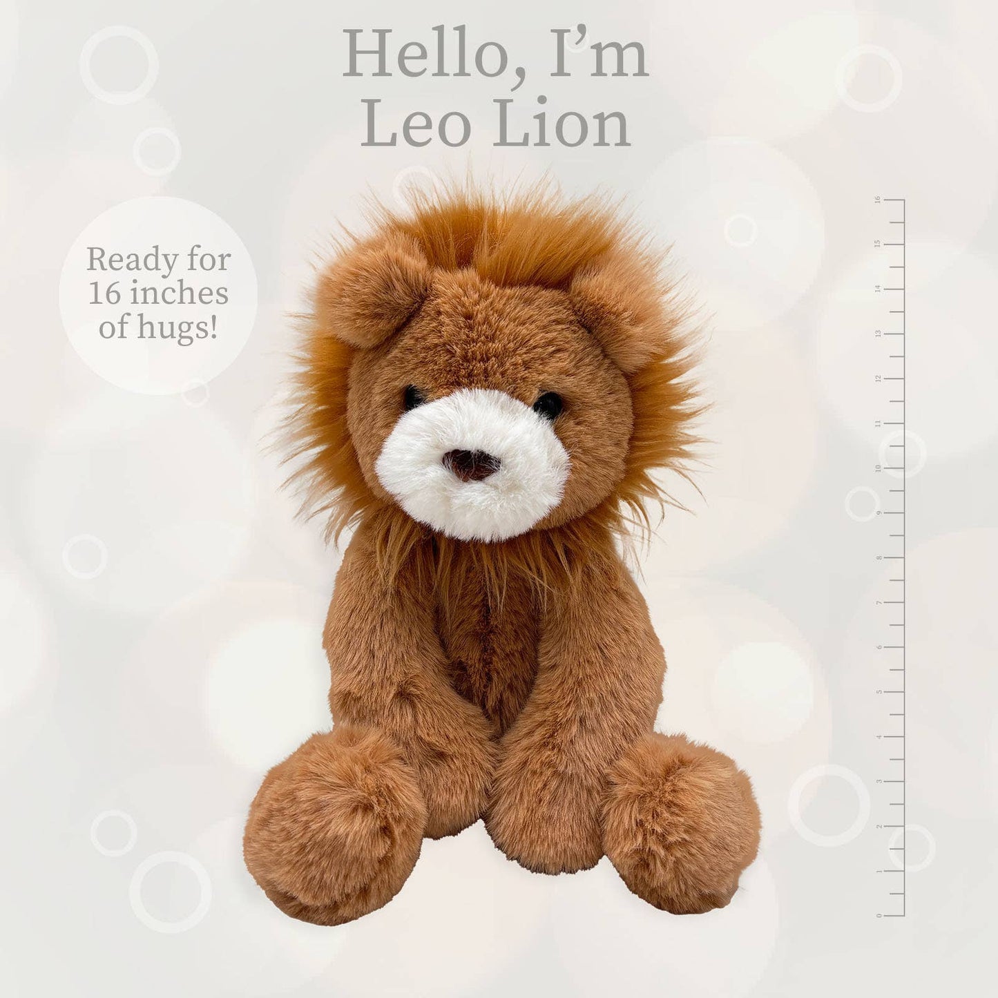 Lion World's Softest Lushees 16" Plushie for Kids