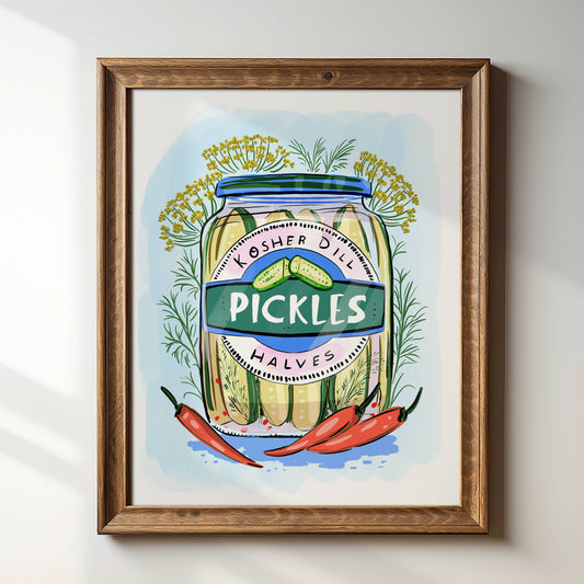"Pickle Jar" - 8" x 10" Giclée Art Print